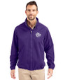 Texas Christian Horned Frogs College Vault Cutter & Buck Charter Eco Recycled Mens Full-Zip Jacket College Purple Front