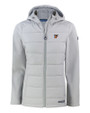 Texas Rio Grande Valley Vaqueros Cutter & Buck Evoke Recycled Honeycomb Fleece Womens Hybrid Full Zip Jacket CONCRETE Mannequin