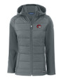 Winston-Salem State Rams Cutter & Buck Evoke Hybrid Softshell Recycled Full Zip Womens Hooded Jacket Elemental Grey Mannequin