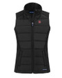 Rutgers Scarlet Knights Cutter & Buck Evoke Hybrid Softshell Recycled Womens Full Zip Vest BL_MANN_HG 