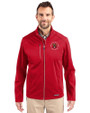 Virginia Military Institute Keydets Cutter & Buck Evoke Softshell Recycled Full Zip Mens Jacket Cardinal Red Front
