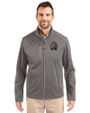 FIU Panthers College Vault Cutter & Buck Evoke Softshell Recycled Full Zip Mens Jacket Elemental Grey Front
