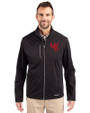 Western Kentucky Hilltoppers College Vault Cutter & Buck Evoke Softshell Recycled Full Zip Mens Jacket Black Front