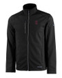 Southern Illinois Salukis College Vault Cutter & Buck Evoke Softshell Recycled Full Zip Mens Jacket BL_MANN_HG 