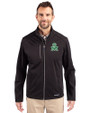 Marshall Thundering Herd College Vault Cutter & Buck Evoke Softshell Recycled Full Zip Mens Jacket Black Front