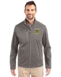 North Carolina A&T Aggies Cutter & Buck Evoke Softshell Recycled Full Zip Mens Jacket Elemental Grey Front
