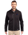 DePaul Blue Demons Cutter & Buck Evoke Softshell Recycled Full Zip Mens Jacket Black Front