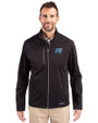 Middle Tennessee Blue Raiders Cutter & Buck Evoke Softshell Recycled Full Zip Mens Jacket Black Front