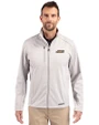 James Madison Dukes Cutter & Buck Evoke Recycled Honeycomb Fleece Mens Full Zip Jacket CONCRETE Front