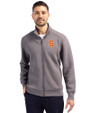 Syracuse Orange Cutter & Buck Roam Epic Versatility Recycled Full Zip Mens Jacket Elemental Grey Front