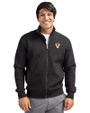 Virginia Tech Hokies College Vault Cutter & Buck Roam Epic Versatility Recycled Full Zip Mens Jacket Black Front