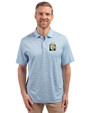 FIU Panthers College Vault Cutter & Buck Forge Eco Double Stripe Stretch Recycled Mens Big &Tall Polo Atlas/White Front