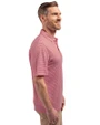 Gonzaga Bulldogs College Vault Cutter & Buck Forge Eco Double Stripe Stretch Recycled Mens Big &Tall Polo Cardinal Red/White Side