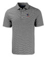 Delaware Fightin' Blue Hens College Vault Cutter & Buck Forge Eco Double Stripe Stretch Recycled Mens Big &Tall Polo BLWH_MANN_HG 