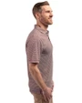 Bethune-Cookman Wildcats Cutter & Buck Forge Eco Double Stripe Stretch Recycled Mens Polo Bordeaux/White Side