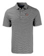Florida State Seminoles Cutter & Buck Forge Eco Double Stripe Stretch Recycled Mens Polo Black/White Mannequin