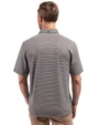 Saint Louis Billikens Cutter & Buck Forge Eco Double Stripe Stretch Recycled Mens Polo Black/White Back