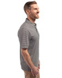 South Florida Bulls Cutter & Buck Forge Eco Double Stripe Stretch Recycled Mens Polo Black/White Side