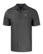 South Florida Bulls Cutter & Buck Pike Eco Pebble Print Stretch Recycled Mens Polo Black Mannequin
