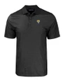 Fort Valley State Wildcats Cutter & Buck Pike Eco Tonal Geo Print Stretch Recycled Mens Big & Tall Polo Black Mannequin