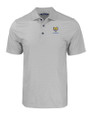 Fort Valley State Wildcats Cutter & Buck Pike Eco Tonal Geo Print Stretch Recycled Mens Big & Tall Polo Elemental Grey Mannequin