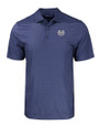 Utah State Aggies Cutter & Buck Pike Eco Tonal Geo Print Stretch Recycled Mens Big & Tall Polo Navy Blue Mannequin