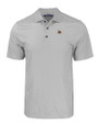 Texas State Bobcats Cutter & Buck Pike Eco Tonal Geo Print Stretch Recycled Mens Big & Tall Polo Elemental Grey Mannequin