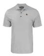 Texas State Bobcats Cutter & Buck Pike Eco Tonal Geo Print Stretch Recycled Mens Big & Tall Polo Elemental Grey Mannequin