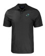 Tulane Green Wave Cutter & Buck Pike Eco Tonal Geo Print Stretch Recycled Mens Big & Tall Polo Black Mannequin