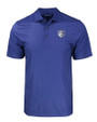 Saint Louis Billikens Cutter & Buck Pike Eco Tonal Geo Print Stretch Recycled Mens Big & Tall Polo Tour Blue Mannequin
