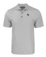 Michigan State Spartans College Vault Cutter & Buck Pike Eco Tonal Geo Print Stretch Recycled Mens Big & Tall Polo Elemental Grey Mannequin