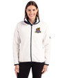 Toledo Mud Hens Cutter & Buck Cascade Eco Fleece Womens Full Zip Jacket Shell/Navy Blue Front