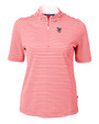Scranton/Wilkes-Barre RailRiders Cutter & Buck Virtue Eco Pique Stripe Recycled Womens Top RD_MANN_HG 1