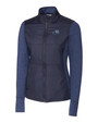 West Michigan Whitecaps Cutter & Buck Stealth Hybrid Quilted Womens Full Zip Windbreaker Jacket LYN_MANN_HG 1
