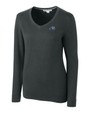 West Michigan Whitecaps Cutter & Buck Lakemont Tri-Blend Womens V-Neck Pullover Sweater CCH_MANN_HG 1