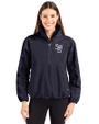 Scranton/Wilkes-Barre RailRiders Cutter & Buck Charter Eco Recycled Womens Anorak Jacket Navy Blue Front