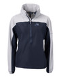 West Michigan Whitecaps Cutter & Buck Charter Eco Recycled Womens Anorak Jacket NVPOL_MANN_HG 1