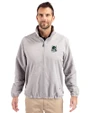 Portland State Vikings College Vault Cutter & Buck Charter Recycled Packable Mens Big & Tall Full Zip Jacket Polished Medium Gray Front