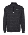 South Florida Bulls Cutter & Buck Traverse Stretch Eco Camo Print Quarter Zip Mens Big and Tall Pullover Black Mannequin