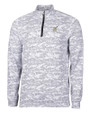 Navy Midshipmen Cutter & Buck Traverse Stretch Eco Camo Print Quarter Zip Mens Big and Tall Pullover CC_MANN_HG 