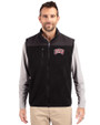 UNLV Rebels Cutter & Buck Cascade Eco Sherpa Mens Big and Tall Fleece Vest Black Front
