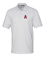 Los Angeles Angels City Connect Cutter & Buck Pike Double Dot Print Stretch Mens Polo White Mannequin