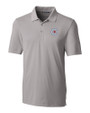 Chicago Cubs City Connect Cutter & Buck Forge Stretch Mens Big and Tall Polo Polished Medium Gray Mannequin