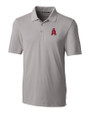 Los Angeles Angels City Connect Cutter & Buck Forge Stretch Mens Big and Tall Polo Polished Medium Gray Mannequin