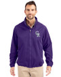 Colorado Rockies City Connect Cutter & Buck Charter Eco Recycled Mens Full-Zip Jacket College Purple Front