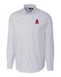 Los Angeles Angels City Connect Cutter & Buck Stretch Oxford Stripe Mens Long Sleeve Dress Shirt LTB_MANN_HG 1