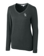 Colorado Rockies City Connect Cutter & Buck Lakemont Tri-Blend Womens V-Neck Pullover Sweater CCH_MANN_HG 1