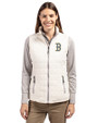 Boston Red Sox City Connect Cutter & Buck Rainier PrimaLoft® Womens Eco Insulated Full Zip Puffer Vest Coconut Front