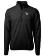 Colorado Rockies City Connect Cutter & Buck Cascade Eco Sherpa Fleece Mens Big & Tall Quarter Zip Jacket BL_MANN_HG 1