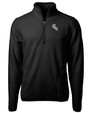 Chicago White Sox City Connect Cutter & Buck Cascade Eco Sherpa Fleece Mens Big & Tall Quarter Zip Jacket BL_MANN_HG 1